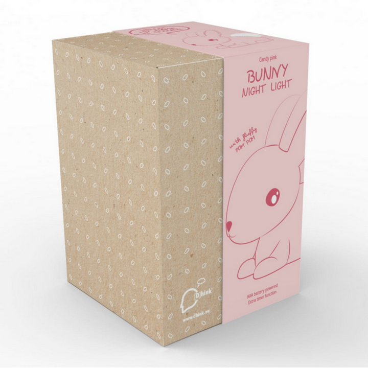 Dhink Colour Changing LED Night Light Pink Bunny Packaging | Merchants Homewares