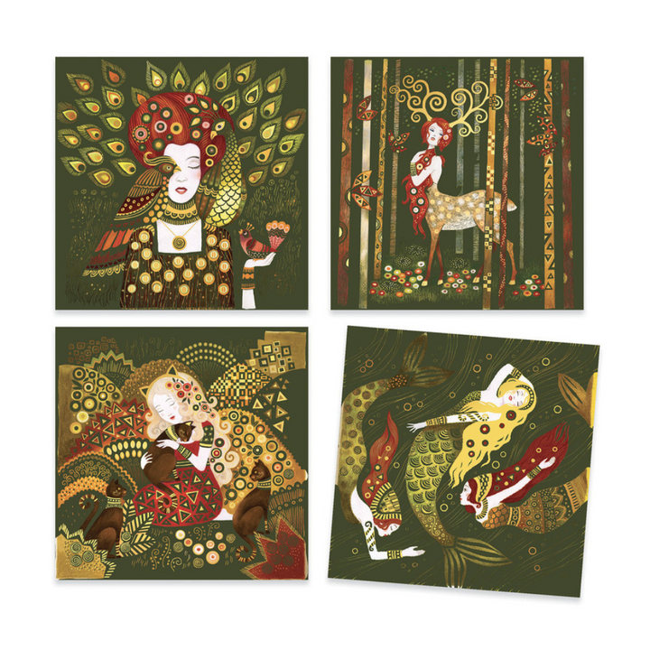Djeco Scratch Cards Inspired By Golden Goddess | Merchants Homewares