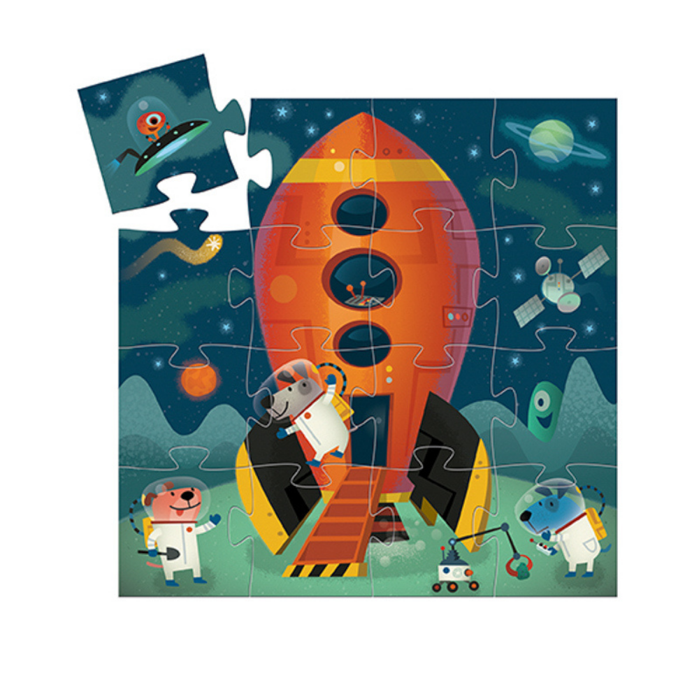 Djeco Spaceship 16 Piece Puzzle | Merchants Homewares