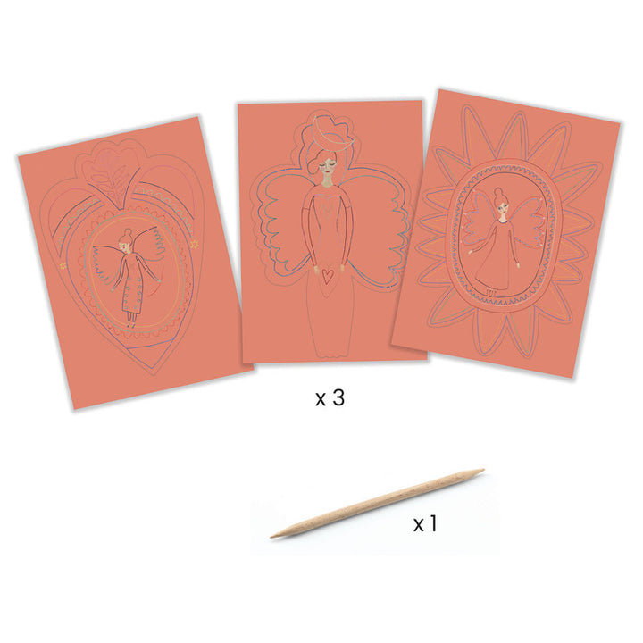 Djeco | Angel Scratch Cards | Merchant Homewares