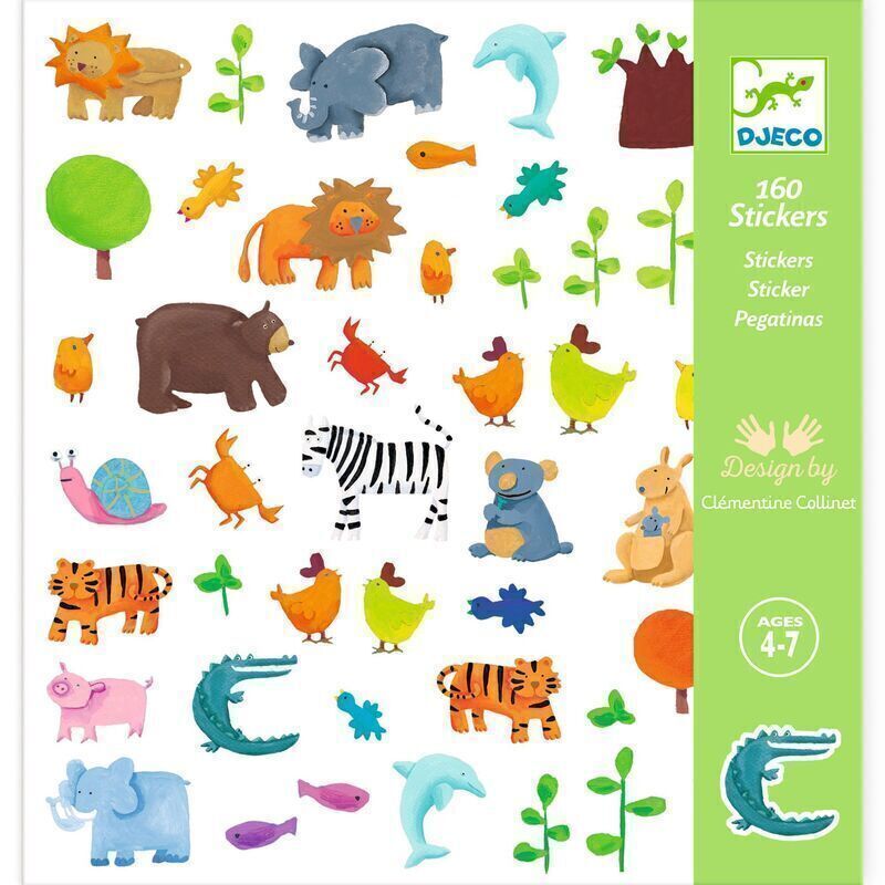 Djeco | Animal Stickers | Merchant Homewares