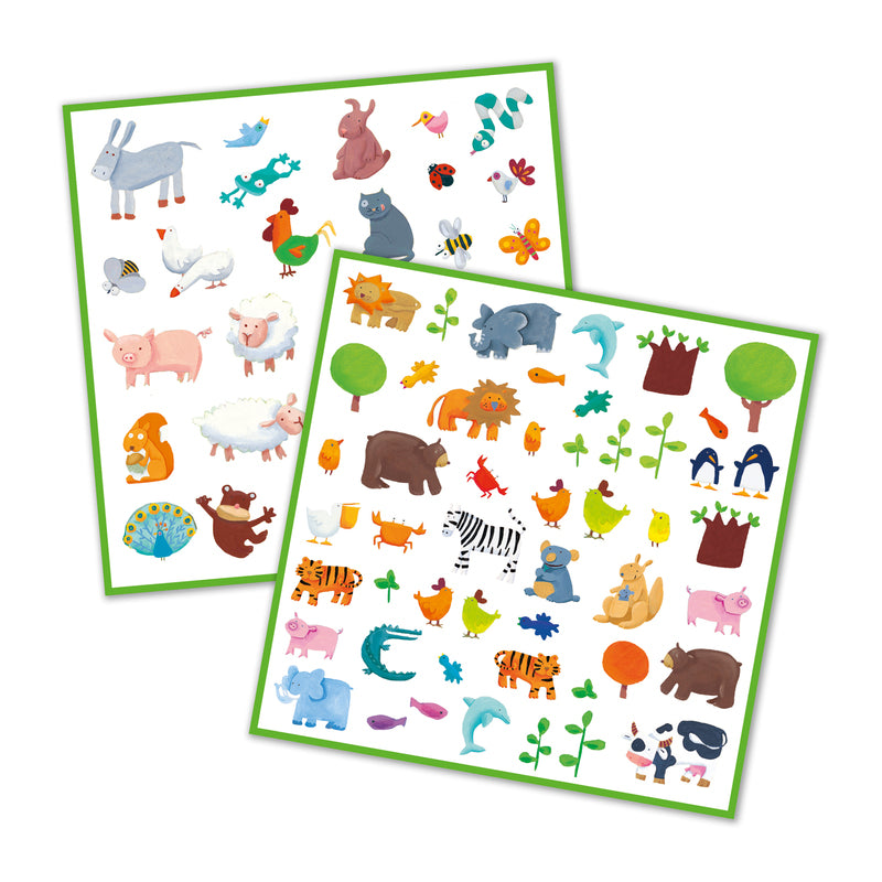 Djeco | Animal Stickers | Open | Merchant Homewares