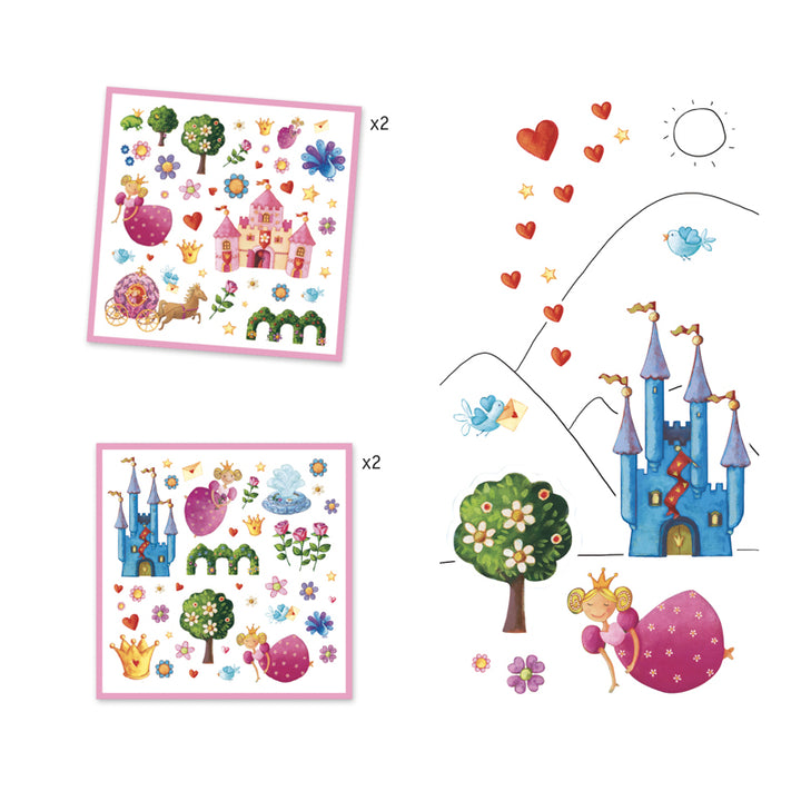 Djeco | Princess Marguerite Stickers | Merchant Homewares