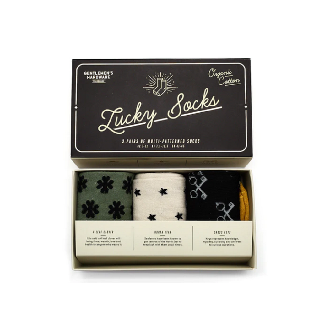 Gentlemen's Hardware Lucky Socks 3 Pack | Merchants Homewares