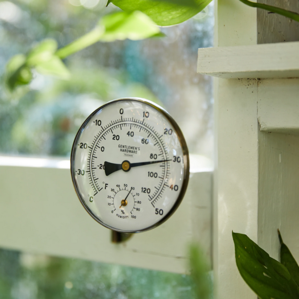 Gentlemen's Hardware Metal Garden Thermometer Lifestyle | Merchants Homewares