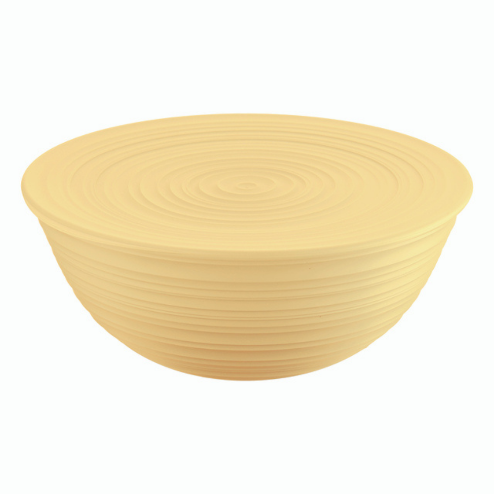 Guzzini Earth Bowl with Lid Extra Large Mustard open | Merchants Homewares