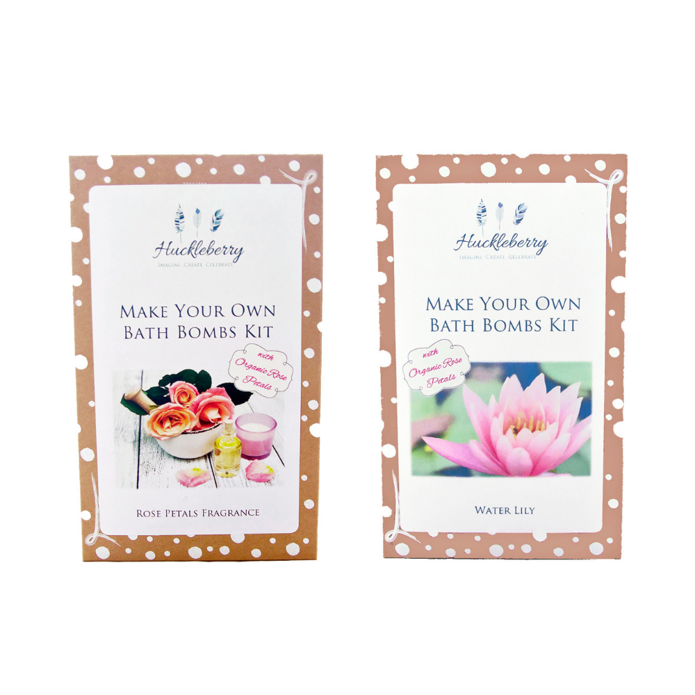 Huckleberry Bath Bomb Rose Petals and Water Lily Duo | Merchants Homewares