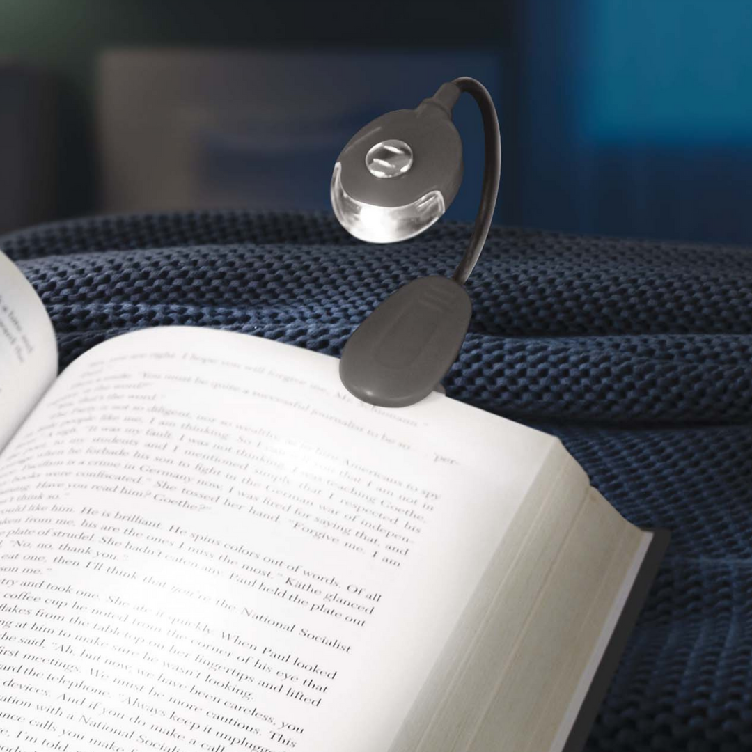 IS Albi Clip-On LED Booklight Lifestyle | Merchants Homewares