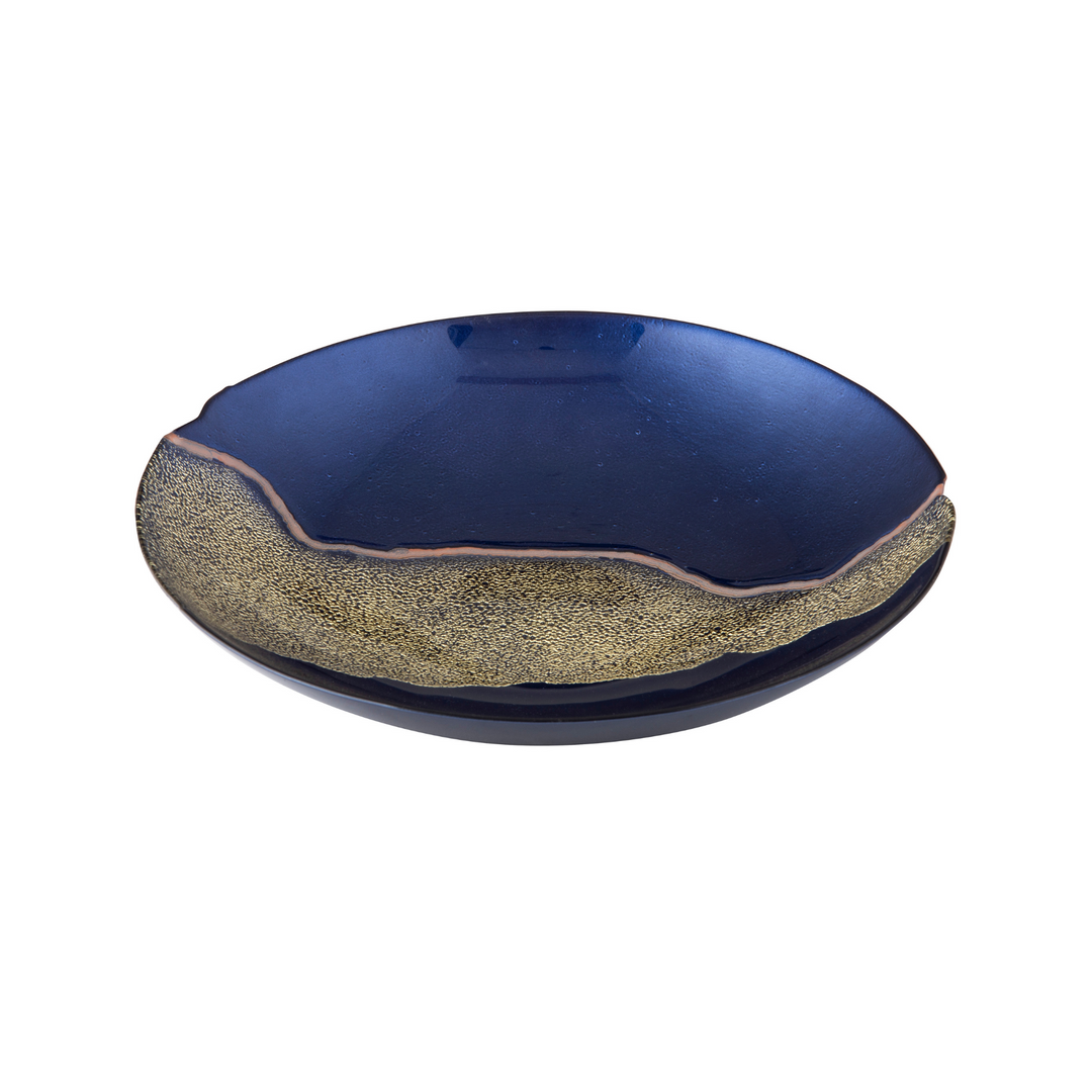 IS Albi Society Home Regalo Platter Midnight Blue/Gold Small | Merchants Homewares