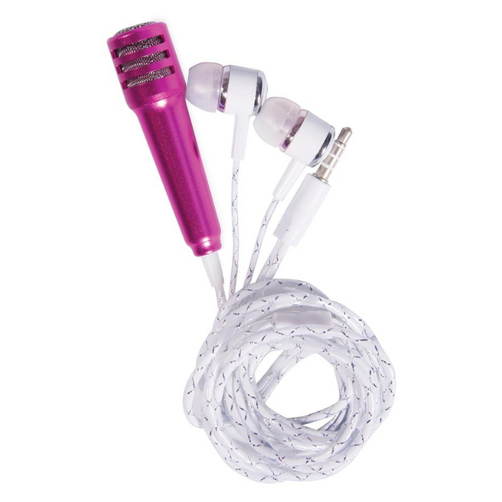 IS Gift Smart Phone Karaoke - Microphone & Earbuds Pink Merchant Homewares