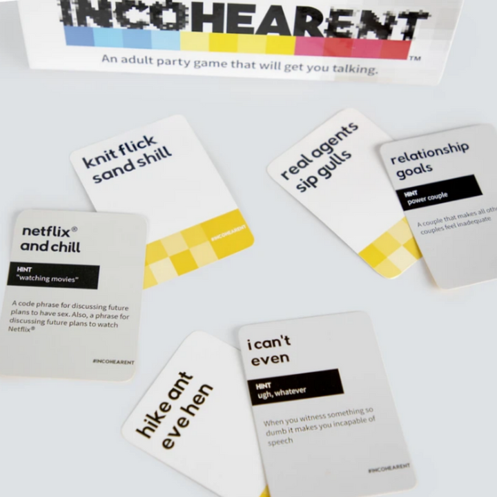 Incohearent Game open and packaged | Merchants Homewares