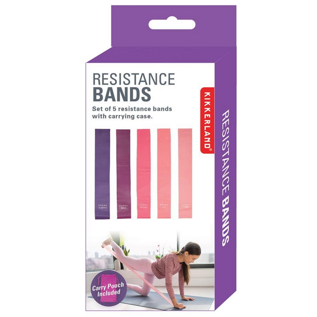 Kikkerland | Resistance Bands | Set of 5 | Merchant Homewares