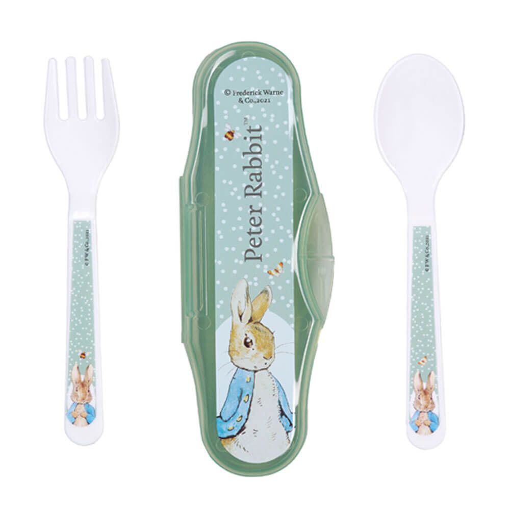 Jasnor Beatrix Potter Fork & Spoon Travel Cutlery Set Lifestyle | Merchants Homewares