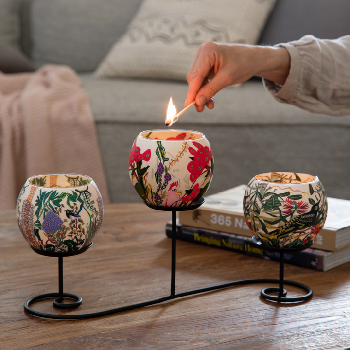 Koh Living Tea Light Candle Holder Banksia lifestyle | Merchants Homewares