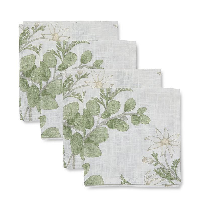 Flannel Flower Napkin Set of 4 | Merchants Homewares