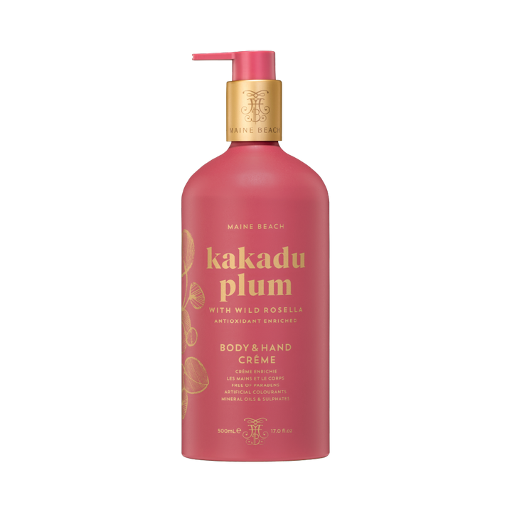 Maine Beach Kakadu Plum with Wild Rosella Hand & Body Cream 500ml open | Merchants Homewares