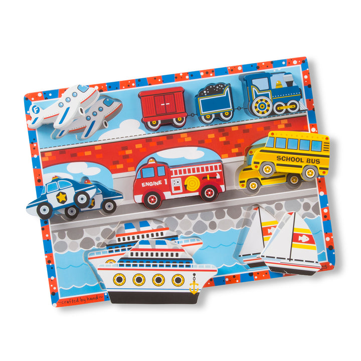 Melissa & Doug Chunky Vehicle Puzzle | Merchants Homewares 