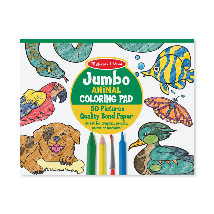 Melissa & Doug Jumbo Colouring Pad Animal | Merchants Homewares