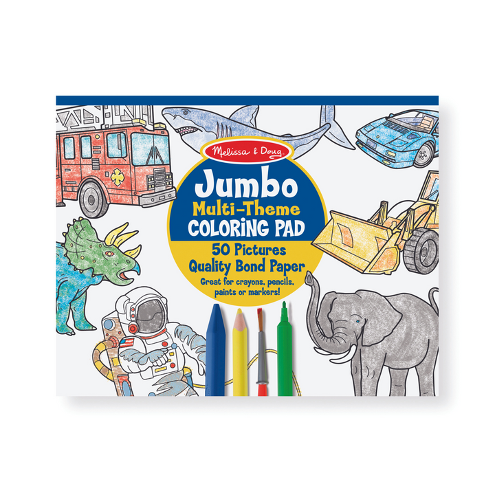 Melissa & Doug Jumbo Colouring Pad Blue | Merchants Homewares