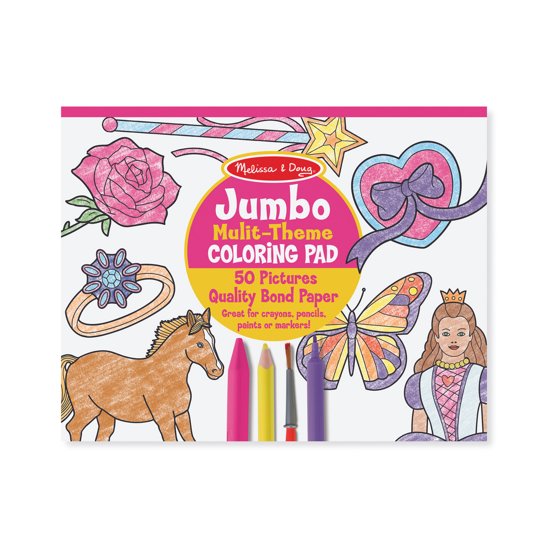 Melissa & Doug Jumbo Colouring Pad Pink | Merchants Homewares