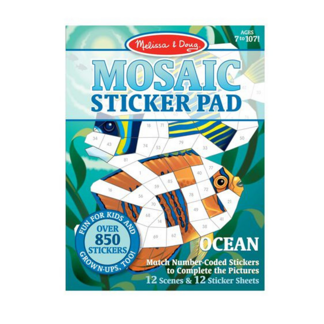 Melissa & Doug Mosaic Sticker Pad Ocean | Merchants Homewares 