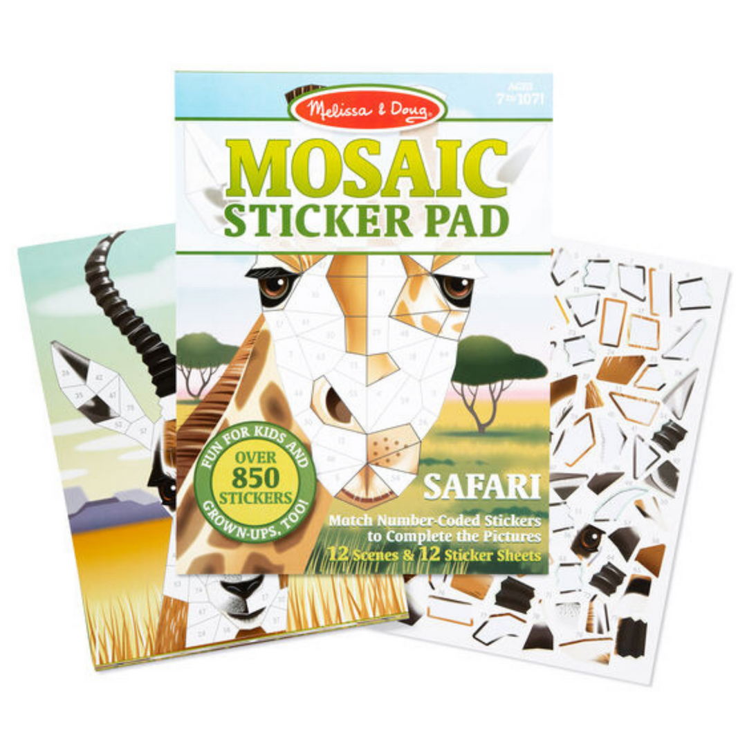 Melissa & Doug Mosaic Sticker Pad Safari | Merchants Homewares 