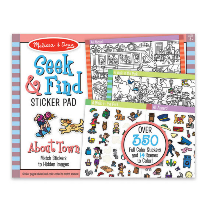 Melissa & Doug Seek and Find Sticker Pad About Town | Merchants Homewares 