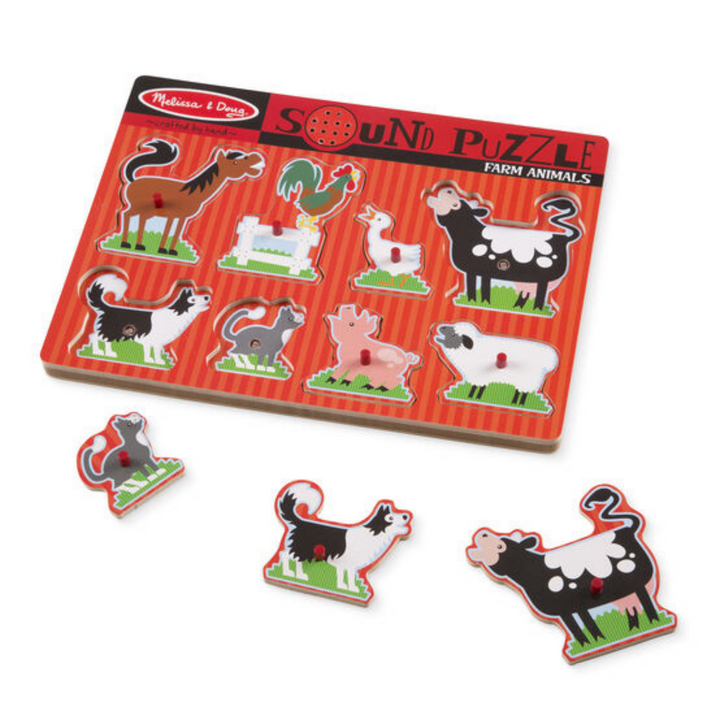 Melissa & Doug | Sound Puzzles | Farm Animals | Merchant Homewares