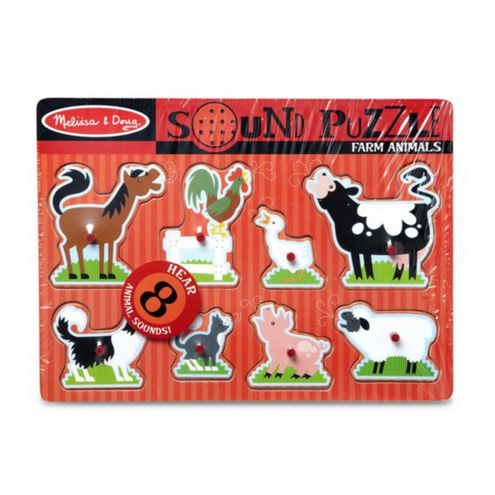 Melissa & Doug | Sound Puzzles | Farm Animals | Merchant Homewares