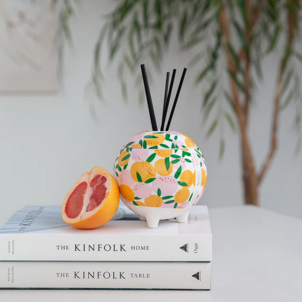 Moss St Blood Orange Ceramic Diffuser Lifestyle | Merchants Homewares