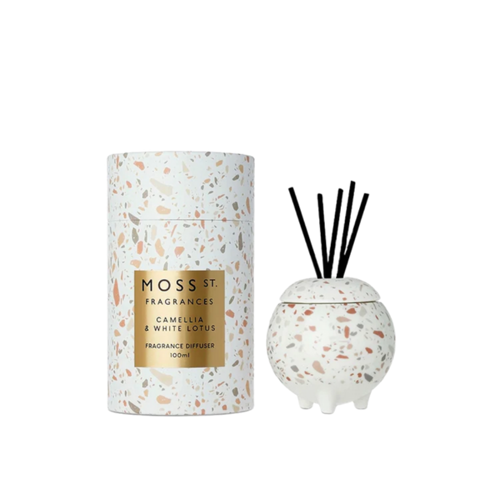 Moss St Camellia & White Lotus Ceramic Diffuser | Merchants Homewares