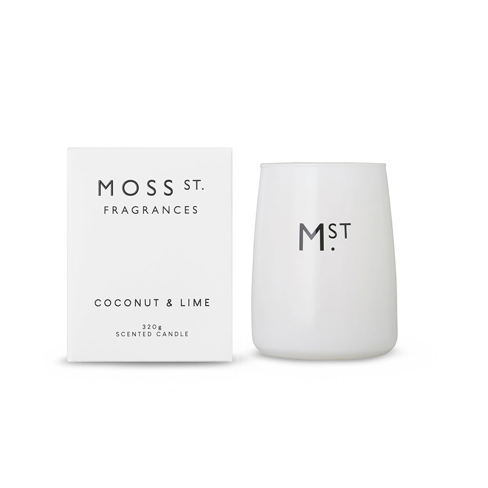 Moss St Coconut & Lime Candle 320g | Merchants Homewares