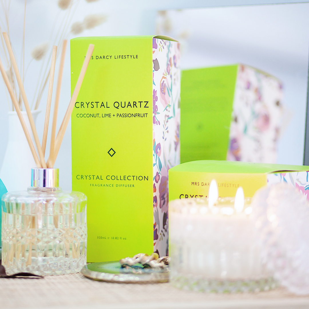 Mrs Darcy Crystal Diffusers Coconut Lime Passionfruit Lifestyle | Merchants Homewares