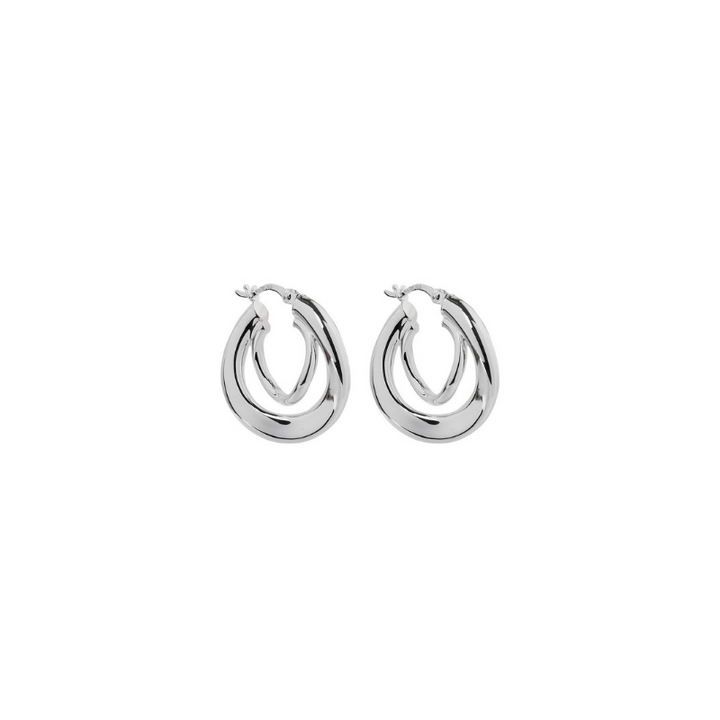 Najo Baby Strudel Hoops Silver | Merchant Homewares