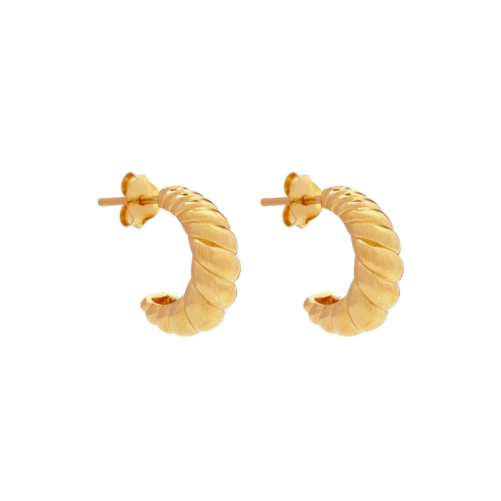 Najo Cafe Yellow Gold Stud Earring | Merchants Homewares