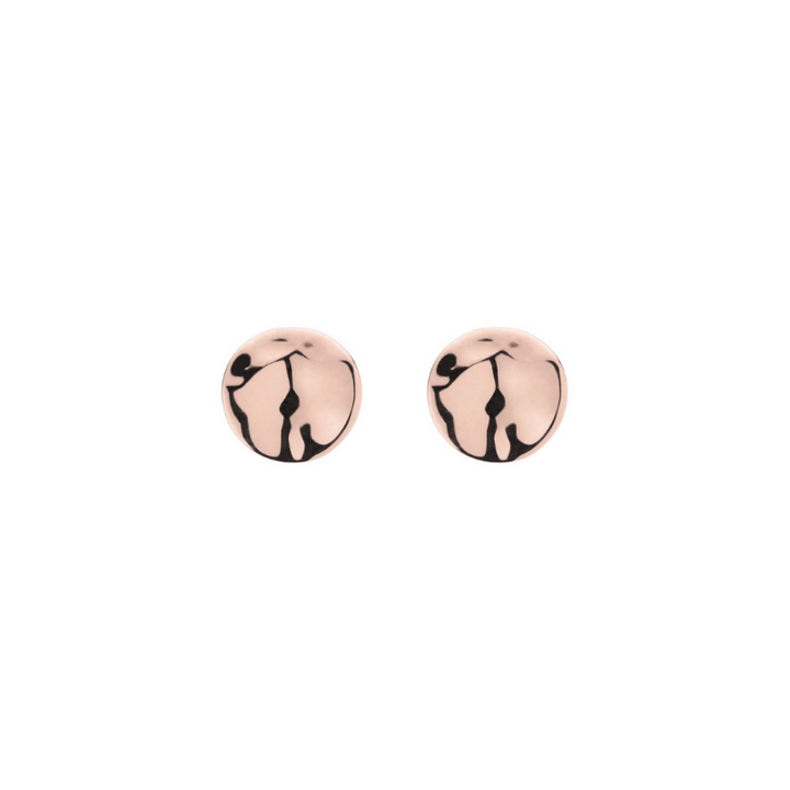 Najo Double Beat Studs Rose Gold | Merchant Homewares