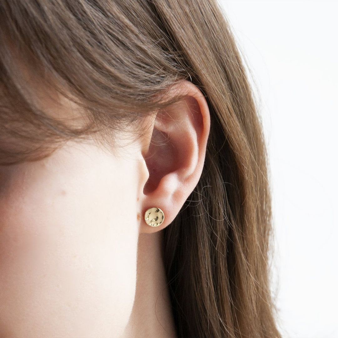 Najo Double Beat Studs Gold lifestyle | Merchants Homewares