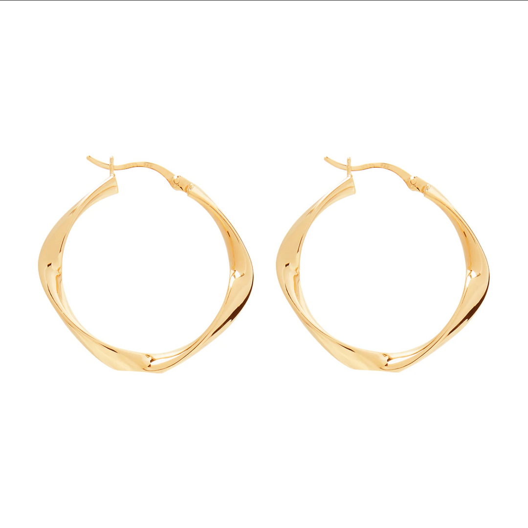 Najo Garden of Eden Yellow Gold Hoop Earring | Merchants Homewares