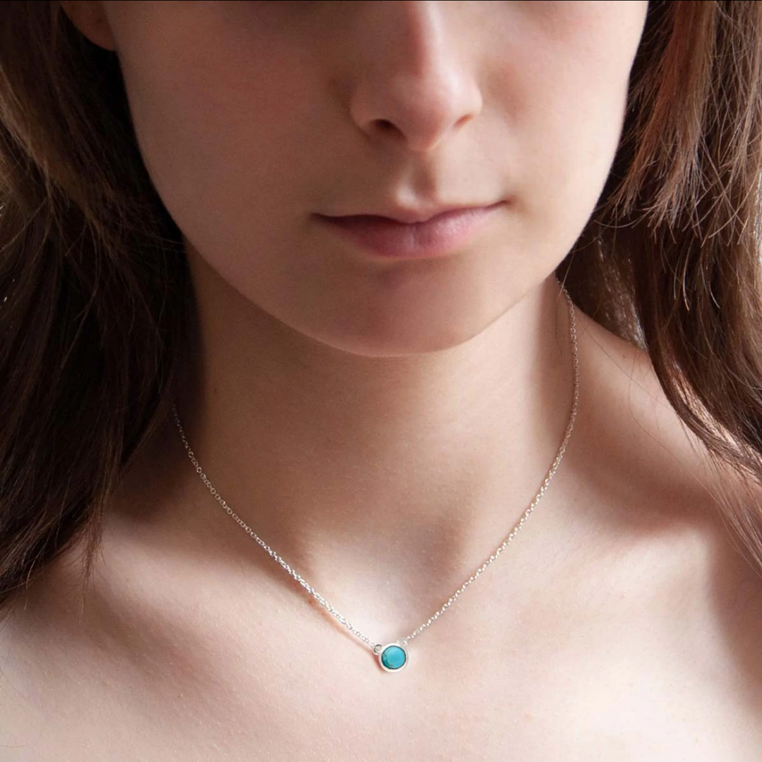 Najo Heavenly Turquoise Silver Necklace Lifestyle | Merchants Homewares