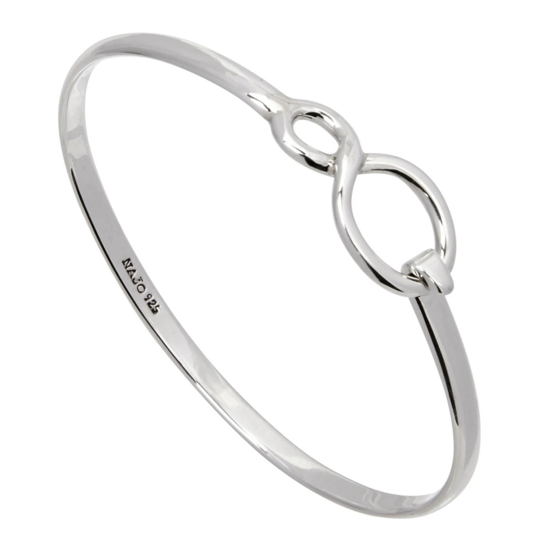 Najo | Infinity Silver Tension Bangle