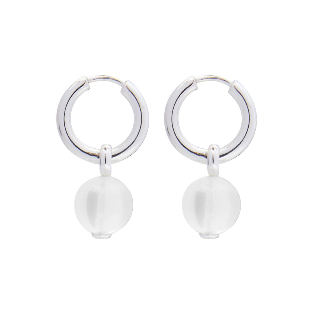 Najo Jellydrop Silver Quartz Earring | Merchants Homewares