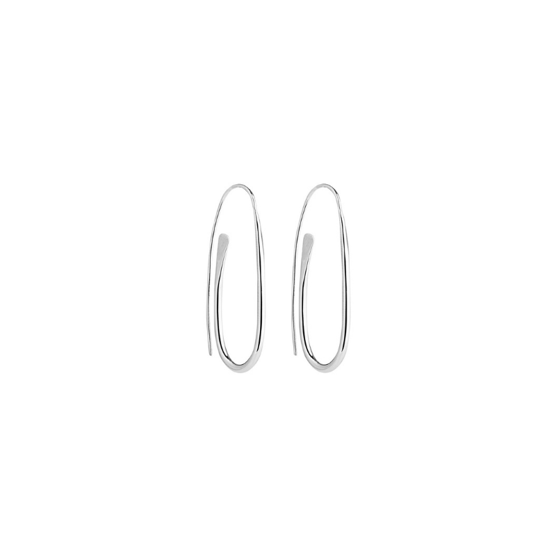 Najo Paper Clip Earrings Silver | Merchant Homewares