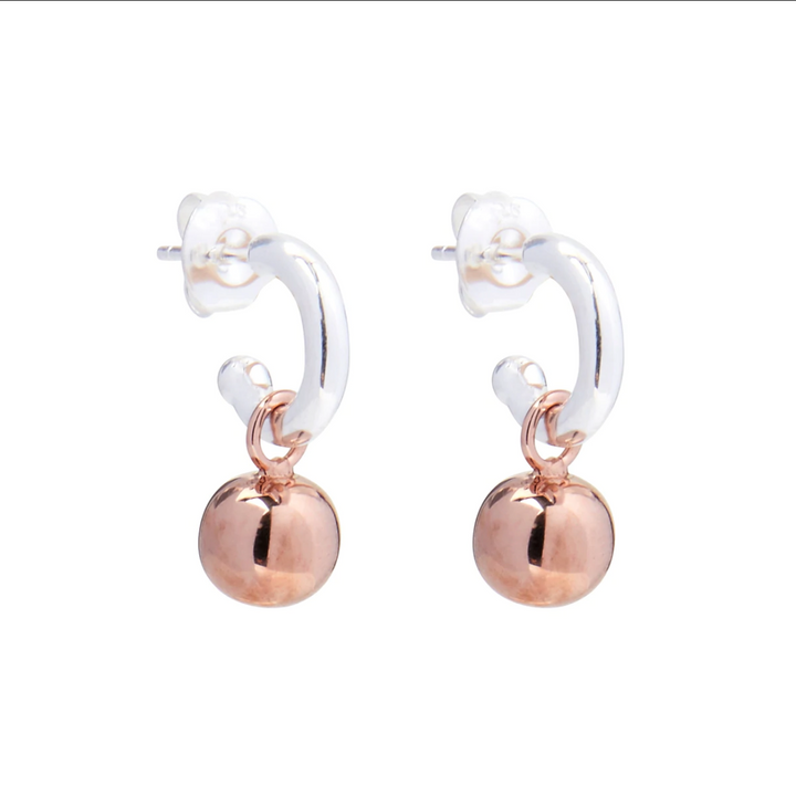 Najo Shimmy 2-Tone Rose/Sil Earring | Merchants Homewares