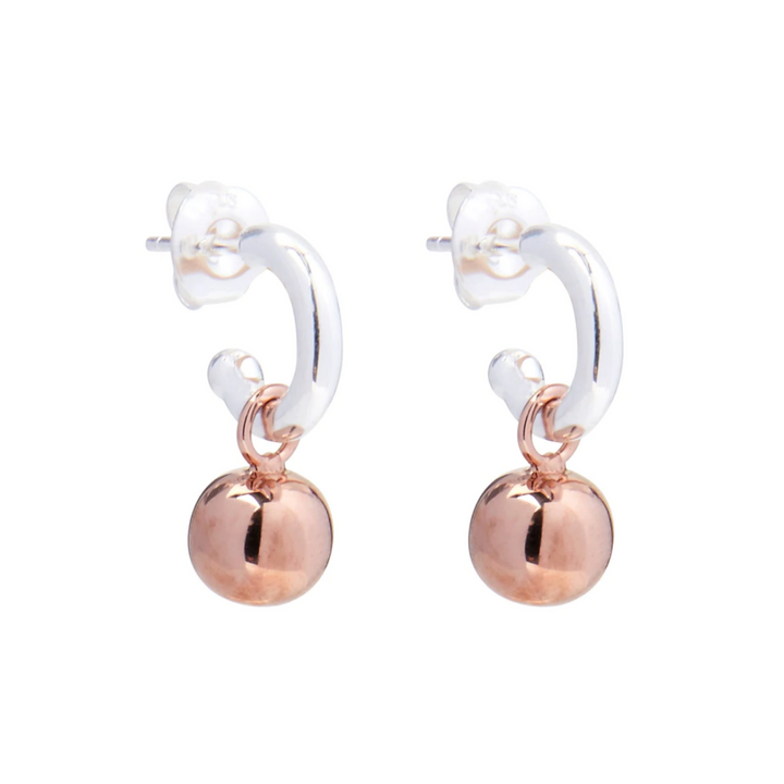 Najo | Shimmy 2-Tone Rose/Silver Earring