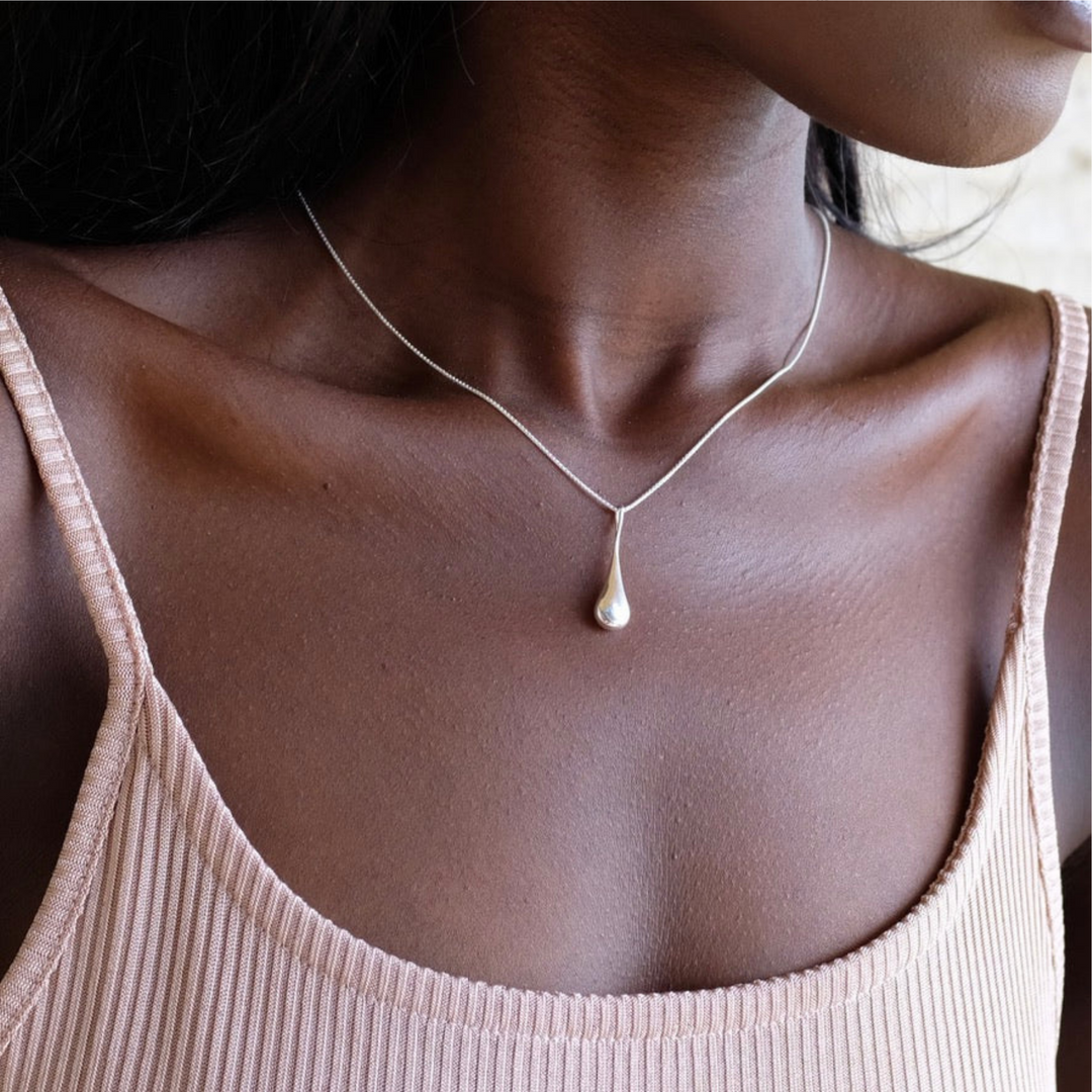 Najo | Silver My Silent Tears Necklace | Merchant Homewares