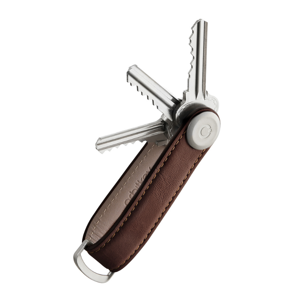 Orbit Key Organiser Leather Expresso Brown | Merchants Homewares