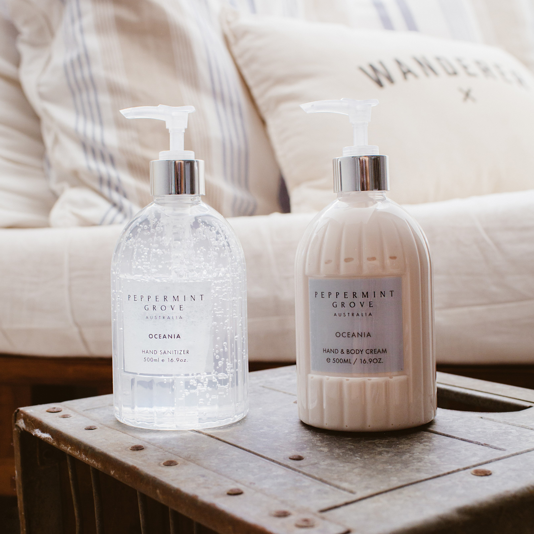 Peppermint Grove Hand and Body Wash and Sanitiser Oceania Lifestyle | Merchants Homewares