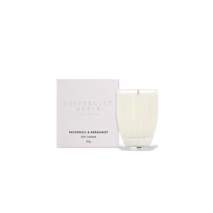 Peppermint Grove Patchouli & Bergamot Soy Candle 60g | Merchants Homewares