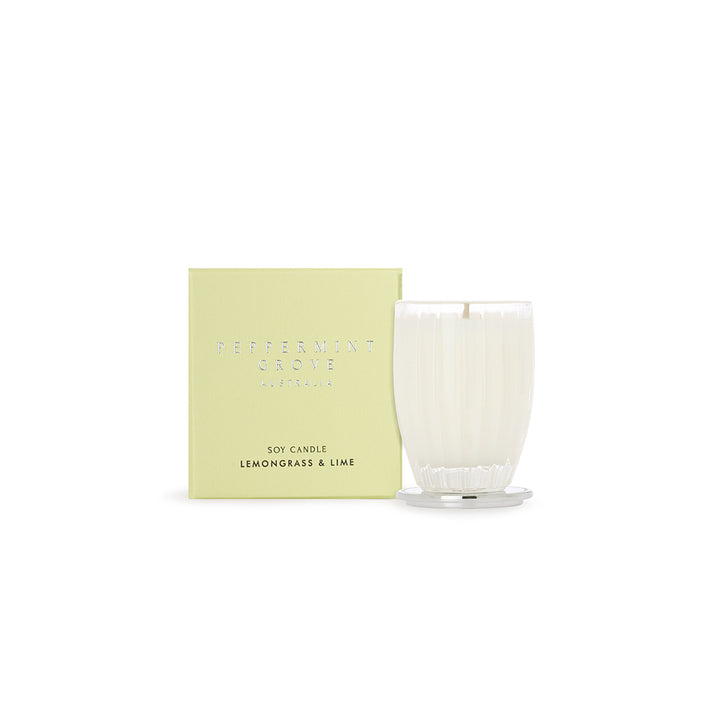 Peppermint Grove Small Soy Candle 60g Lemongrass And Lime | Merchants Homewares 