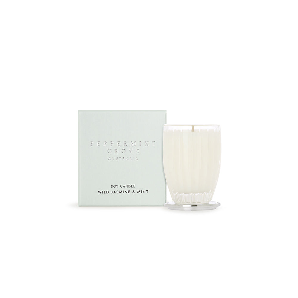 Peppermint Grove Small Soy Candle 60g Wild Jasmine And Mint | Merchants Homewares 